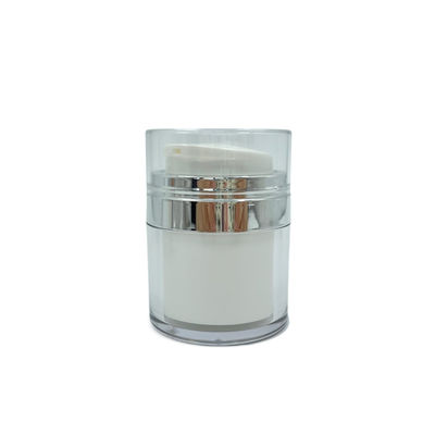 PMMA Pengap Jars Kemasan Kosmetik 15g 30g Putaran Rotary Untuk Krim Perawatan Kulit