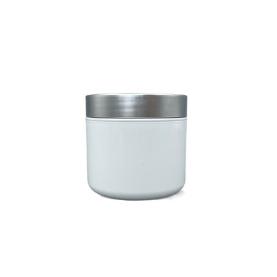 100g Toples Kosmetik Plastik Putih Wadah Kosong Anti Dampak Untuk SPA Cream / Scrub Paste