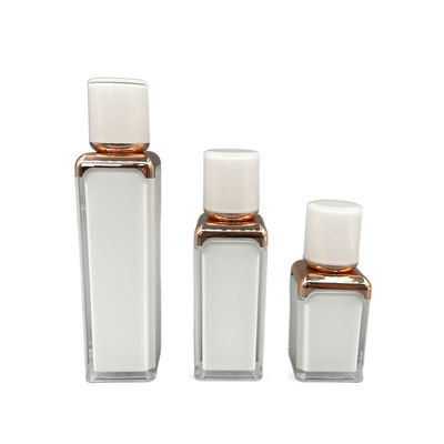 15ml 30ml Botol Rias Kosong Pengap Dinding Ganda Tutup ABS Persegi