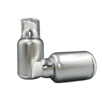 Putar 80ml 100ml Botol Pompa Pengap Vakum PP MS Metallized Round Bottom