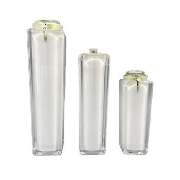 Kemasan Botol Pompa Kosmetik ABS Square Finger Press 100ml