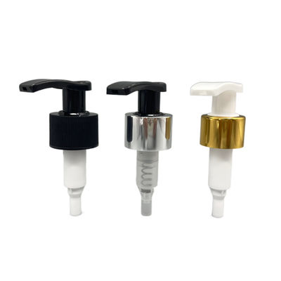 24/410 Emas Aluminium Penutupan 28/410 Perak Aluminium Penutupan Pompa Lotion Twist Lock XY01-4