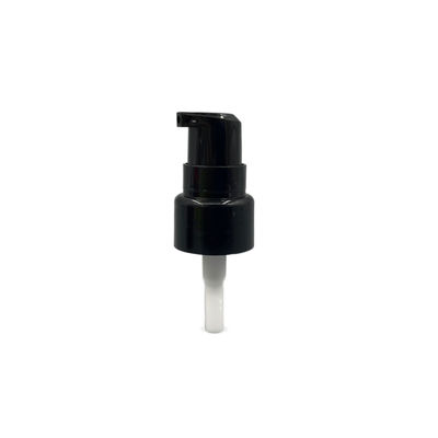 Dispenser Pompa Krim Hitam PP 20/410 304H Penutupan Halus 0.2ML / T Dengan Tutup Bening Penuh