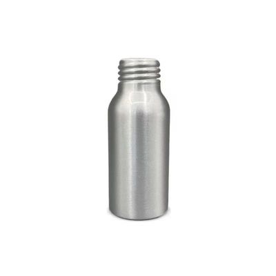 Cegah kebocoran Botol Aluminium Perak 50ml 35 * 85mm Leher 24mm Warna Disesuaikan