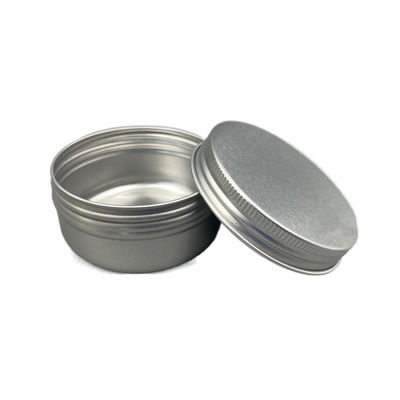 50g Aluminium Tin Jars 28 * 56mm Tahan Kimia Untuk Perawatan Kulit Kosmetik