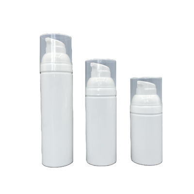 PP 75ml 50ml Botol Pompa Pengap Putih Lotion Tanpa Polusi Dengan Snap