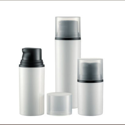 Perawatan Kulit Kosong Botol Pompa Lotion Hitam 15ml 30ml 50ml PP Snap On