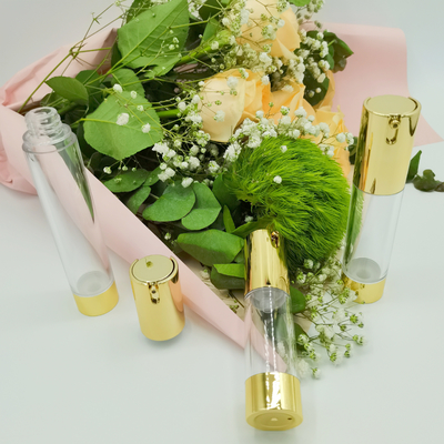 Penjualan Panas 15ml 20ml 30ml Desain Ramping Botol Pompa Pengap Untuk Kemasan Kosmetik