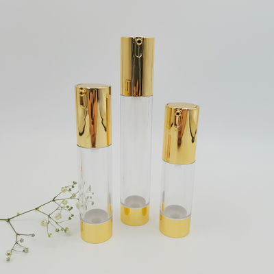 Penjualan Panas 15ml 20ml 30ml Desain Ramping Botol Pompa Pengap Untuk Kemasan Kosmetik