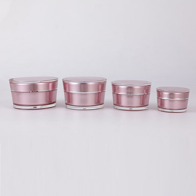15g 30g 50g 75g Luxury Round bevel shape Empty Acrylic Cream Jar Kemasan Kosmetik Untuk Kosmetik Dengan Tutup