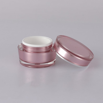 15g 30g 50g 75g Luxury Round bevel shape Empty Acrylic Cream Jar Kemasan Kosmetik Untuk Kosmetik Dengan Tutup