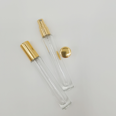 Seluruh Tutup Aluminium 13/410 Parfum Pump Sprayer Dengan Botol Kaca 10ML
