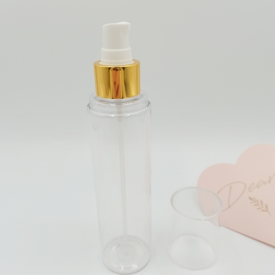 24/410 PP Cream Pump Dispenser Gold Shiny Aluminium Cover
