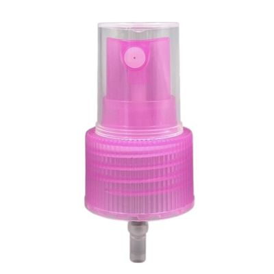 Tekanan Plastik 24/410 Halus Mist Sprayer Pump Ribbed Rok SS316 Musim Semi Warna Disesuaikan
