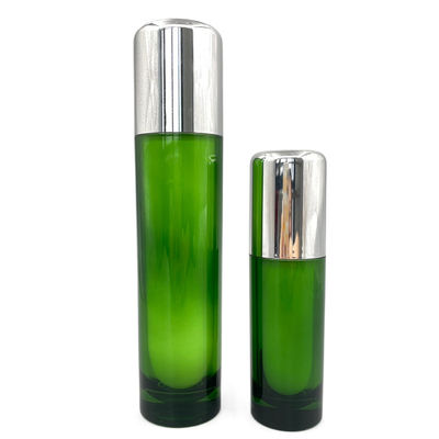 Botol Pompa Kosmetik Bulat Wadah Kosong Mewah 50ml 120ml Akrilik
