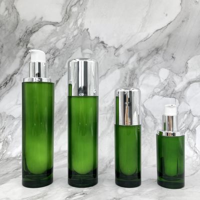 Botol Pompa Kosmetik Bulat Wadah Kosong Mewah 50ml 120ml Akrilik
