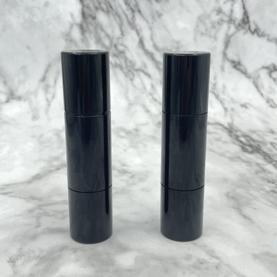 8g Wadah Lipstik Kosong Hitam Sorotan Penyembunyian Kepala Ganda ABS