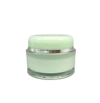 UV Proof Plastic Cosmetic Jars Wadah Akrilik Bulat 30g 50g Untuk Krim Perawatan Kulit