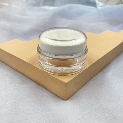 UV Proof Plastic Cosmetic Jars Wadah Akrilik Bulat 30g 50g Untuk Krim Perawatan Kulit
