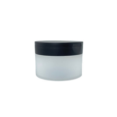 80g Botol Kosmetik Plastik Masker Wajah Wadah Bening Dengan Sendok / Scraper