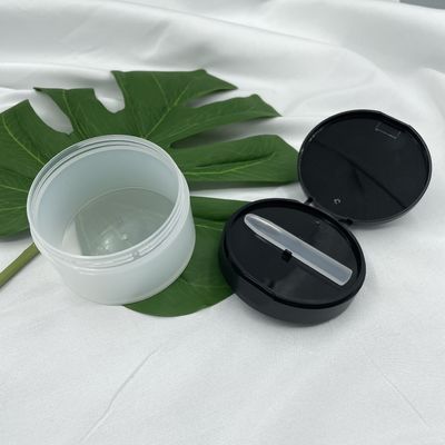 80g Botol Kosmetik Plastik Masker Wajah Wadah Bening Dengan Sendok / Scraper