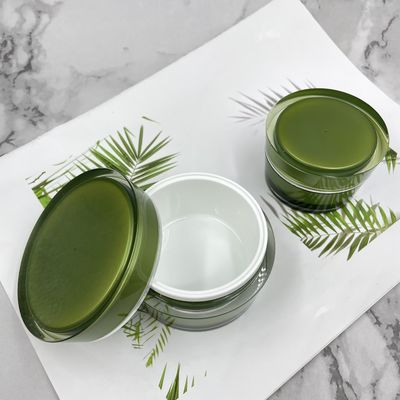 15g 30g 50g 75g Luxury Round bevel shape Empty Acrylic Cream Jar Kemasan Kosmetik Untuk Kosmetik Dengan Tutup