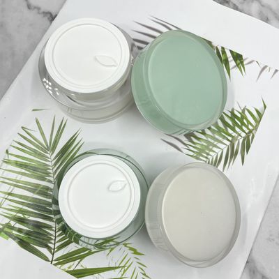 Jar Kosmetik 15g 30g 50g Bulat Kosong Botol Krim Akrilik Krim Wajah Untuk Perawatan Kulit