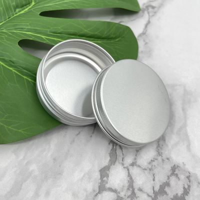 Kecil 60ml 80ml Aluminium Tin Jars Round Edge Screw Twist Top Untuk lilin