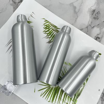 Penyegelan Botol Kosmetik Aluminium Anti UV 100ml 150ml Dengan Label