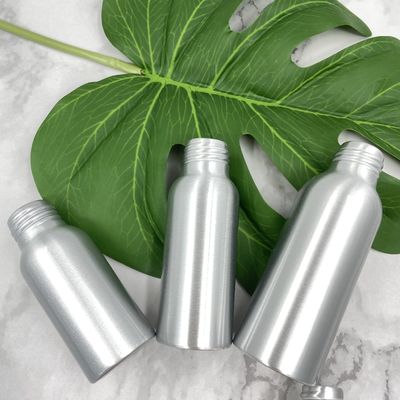 Penyegelan Botol Kosmetik Aluminium Anti UV 100ml 150ml Dengan Label