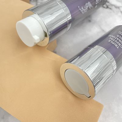 15ml 30ml 50ml Untuk Perawatan Kulit Putaran Rotary Double Wall Botol Pompa Pengap