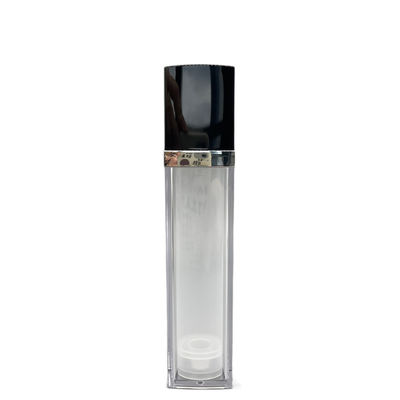 Botol Pompa Pengap Kosmetik Persegi 30ml Aluminium Dinding Ganda