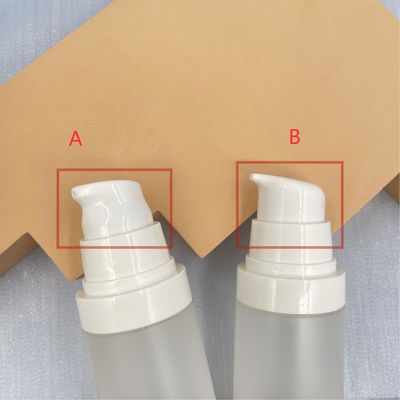 Pompa Botol Pengap PP Transparan 30ml 50ml Layar Sutra Pola Kayu