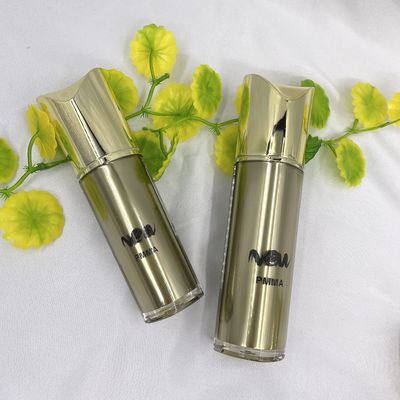 Bentuk Khusus Botol Pompa Kosmetik Wadah Kosmetik Isi Ulang Emas 80ml 100ml