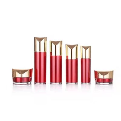 Bentuk Khusus Botol Pompa Kosmetik Wadah Kosmetik Isi Ulang Emas 80ml 100ml