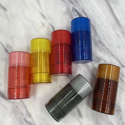 6g 15g 30g 50g 75g Bulat AS / ABS / PP Wadah Tongkat Deodoran Kosong Untuk Pengusir Nyamuk