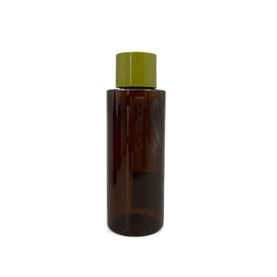 100ml Botol PET Amber PCR Kemasan Kosmetik Bukti UV Dengan Gasket Putih