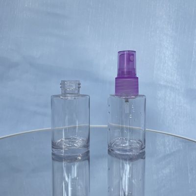 Botol Kosmetik PETG Bening Mewah Portabel 30ml Anti Bocor Untuk Merek High End