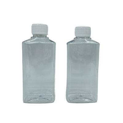 Botol Pompa PET Isi Ulang Botol Obat Kumur 250ml Jelas Dengan Tutup Putih