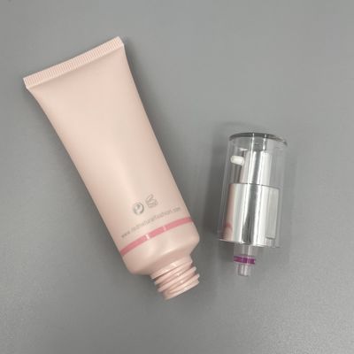 Pink BB Cream Empty Squeeze Tubes 30ml 50ml Diameter 30mm Dengan Pompa