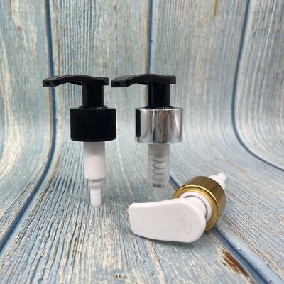 24/410 Emas Aluminium Penutupan 28/410 Perak Aluminium Penutupan Pompa Lotion Twist Lock XY01-4