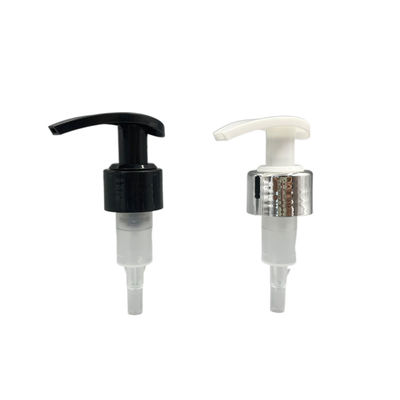Anti Searah Jarum Jam 24/410 Lotion Dispenser Pump Black 2CC Shiny Silver Metallized