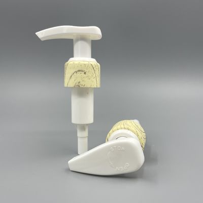 Musim semi di luar 2CC Dispenser pompa lotion pola kayu penutupan XY02-6