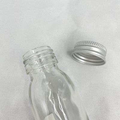 Kemasan Kosmetik Perawatan Kulit Non Tumpahan Botol Kaca 60ml Dengan Tutup Aluminium