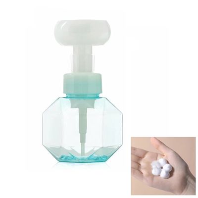 43mm Penutupan Bunga Bentuk Busa Pompa 5 Petal PP Shampoo Soap 0.68ml Dosis