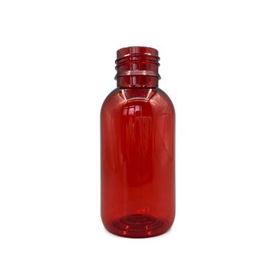 Terhadap Botol Sirup Plastik Kosong UV 100ml 3.52OZ Bulat Dengan Tamper Evident Cap