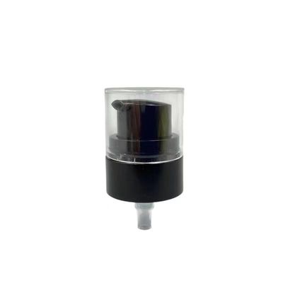 Pompa Dispenser Krim Lotion Hitam 24/400 AS Cap SS316 Musim Semi Di Luar 0.25ML/T