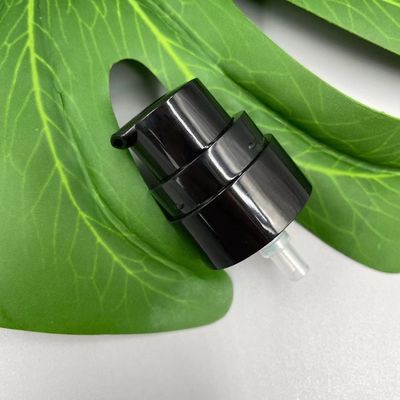 Pompa Dispenser Krim Lotion Hitam 24/400 AS Cap SS316 Musim Semi Di Luar 0.25ML/T