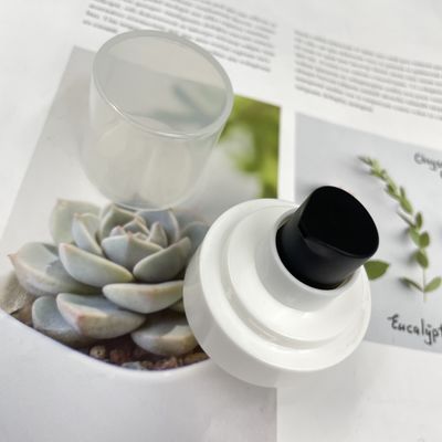 Dispenser Pompa Krim Tangan 0.25ML/T Penutupan Dinding Ganda 24/410 SS316 Dengan Tutup PP