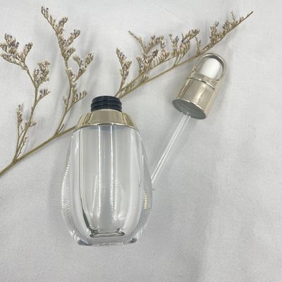 Botol Penetes Putih Bentuk Telur Kustom 10ml Acrylic PP Double Wall